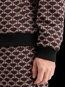 REVERSIBLE JACQUARD BOMBER JACKET