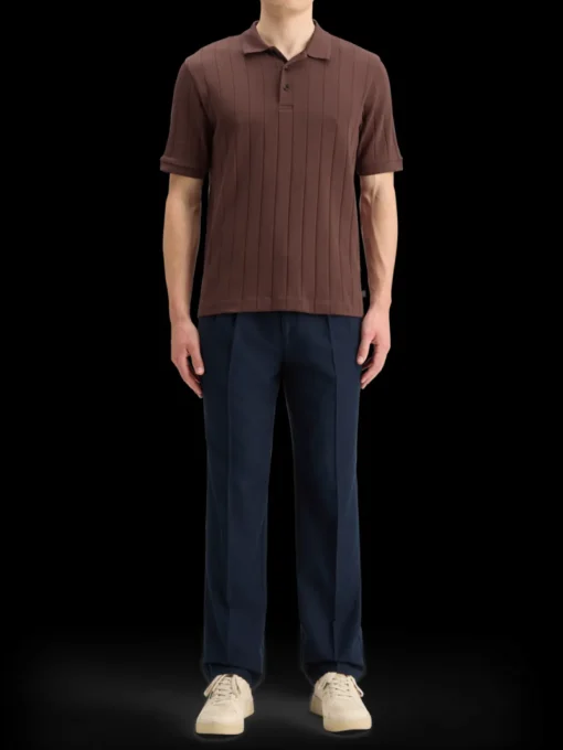 RIB KNITTED POLO