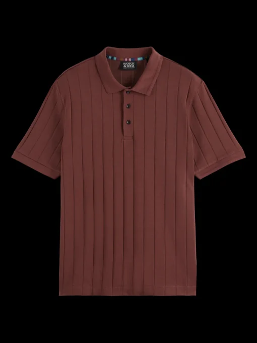 RIB KNITTED POLO