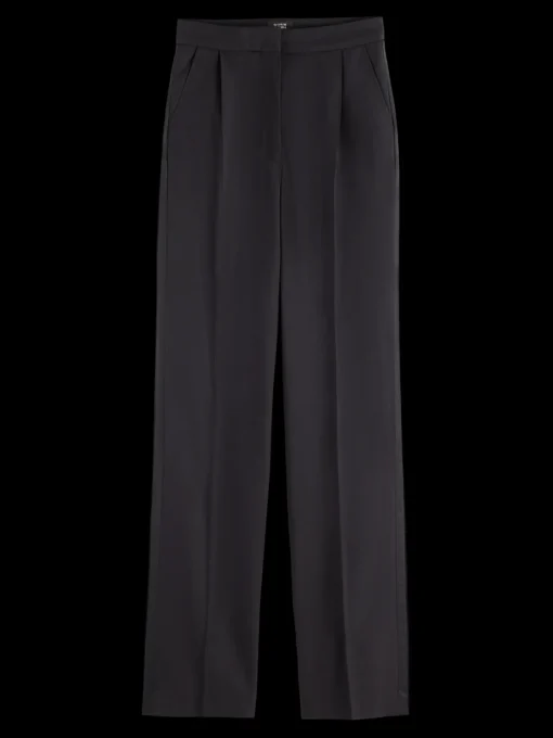 ROBYN - TUXEDO PANT WITH SATIN DETAIL