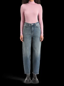ROLL UP NECK LONG SLEEVE T-SHIRT