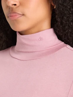 ROLL UP NECK LONG SLEEVE T-SHIRT