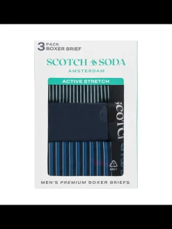 SCOTCH & SODA MEN'S UNDERWEAR SS24 - 3PK BOXER BRIEF (2 PRINT)
