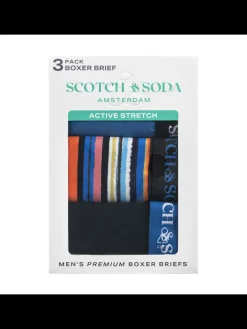 SCOTCH & SODA MEN'S UNDERWEAR SS24 - 3PK BOXER BRIEF (PRINT)