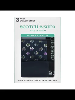 SCOTCH & SODA MEN'S UNDERWEAR SS24 - 3PK BOXER BRIEF (PRINT)
