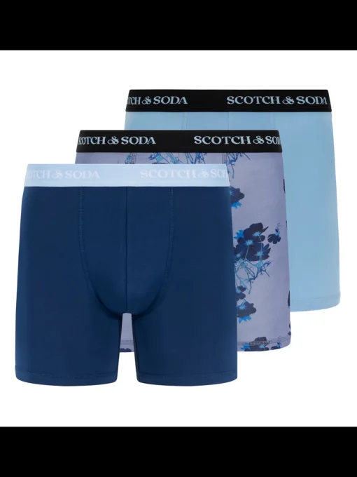 SCOTCH & SODA MEN'S UNDERWEAR SS24 - 3PK BOXER BRIEF (PRINT)