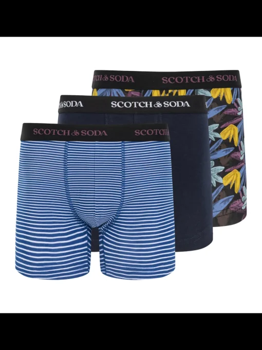 SCOTCH & SODA MEN'S UNDERWEAR SS24 - 3PK BOXER BRIEF (PRINT)