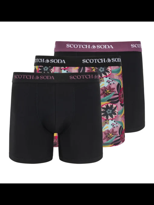 SCOTCH & SODA MEN'S UNDERWEAR SS24 - 3PK BOXER BRIEF (PRINT)
