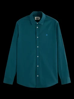 Seasonal core - Regular fit solid oxford shirt