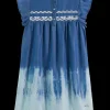 Short sleeve dress - washed indigo
