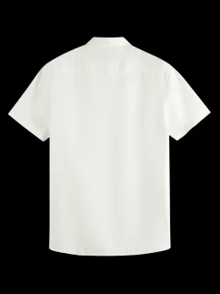 Short sleeve linen shirt