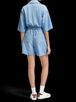 SHORT SLEEVE PLAYSUIT  SEA SHELLS