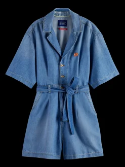 SHORT SLEEVE PLAYSUIT  SEA SHELLS