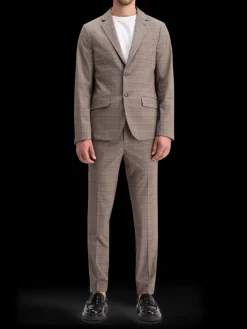 SINGLE BREASTED YARN-DYED BLAZER