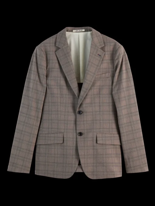 SINGLE BREASTED YARN-DYED BLAZER