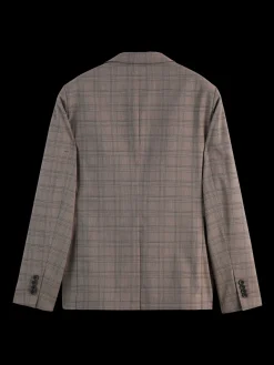 SINGLE BREASTED YARN-DYED BLAZER
