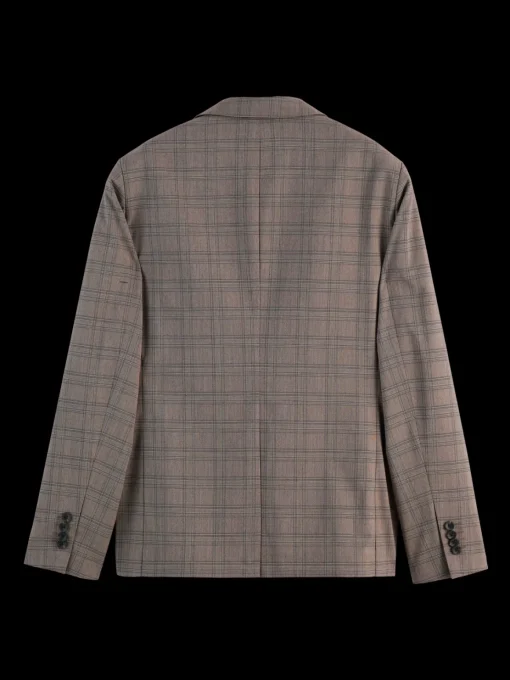 SINGLE BREASTED YARN-DYED BLAZER