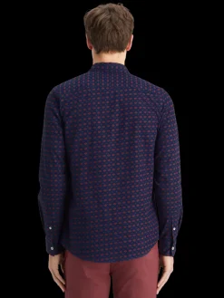 Slim fit ditsy aop shirt