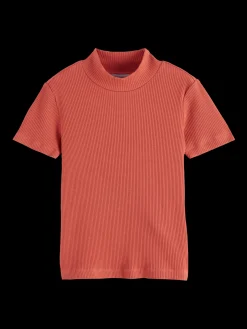 SLIM-FIT MOCK NECK T-SHIRT