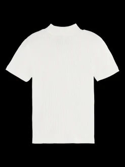 SLIM-FIT MOCK NECK T-SHIRT
