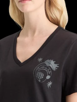 SLUB V-NECK REGULAR FIT T-SHIRT