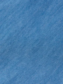 Smart indigo lightweight denim shirt with sleeve adjusters