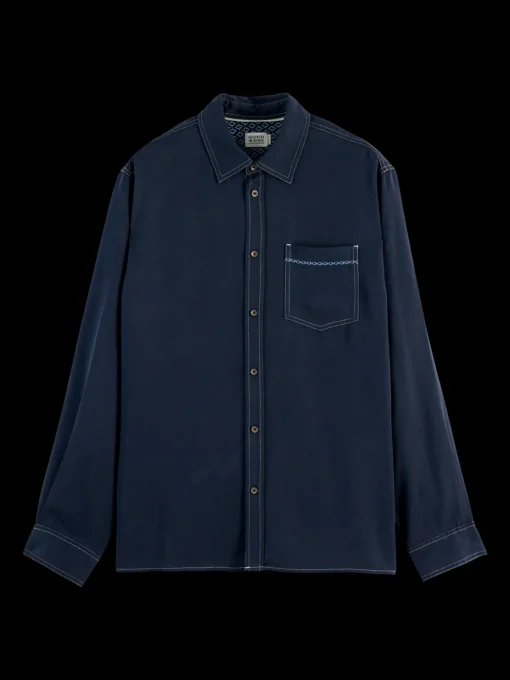 SOLID TENCEL SHIRT