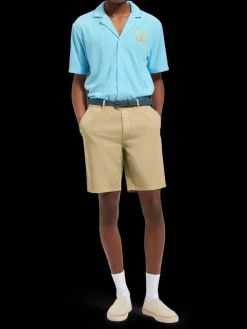 Solid towelling shirt