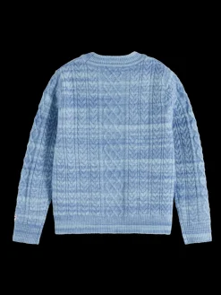 SPACE DYED CABLE KNIT