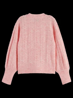 SPACE DYED LIGHTWEIGHT AJOUR KNIT