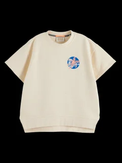SPLIT HEM GRAPHIC SWEATSHIRT