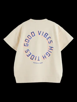 SPLIT HEM GRAPHIC SWEATSHIRT
