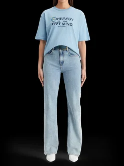 SPRAYED ARTWORK BOYFRIEND FIT T-SHIRT