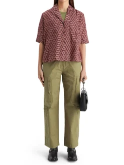 Ss shirt lurex print