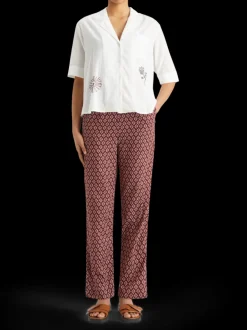 Ss shirt with embroidery