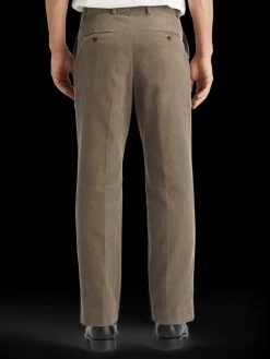 Straight fit cotton corduroy chino