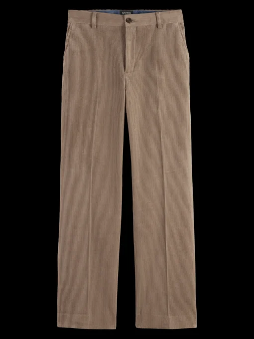 Straight fit cotton corduroy chino