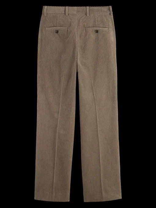 Straight fit cotton corduroy chino