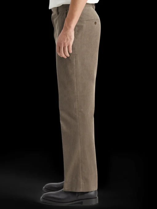 Straight fit cotton corduroy chino
