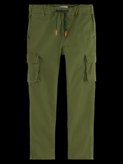 STRAIGHT LEG PEACHED CARGO PANT