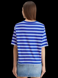 STRIPED CROPPED T-SHIRT