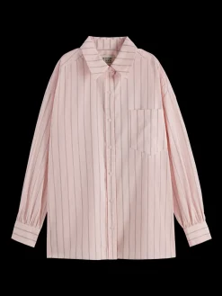 Striped Girlfriend Poplin Shirt