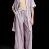 STRIPED OVERSIZED  BEACH SHIRT DRESS