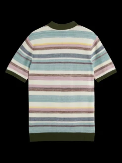 Structure knitted polo