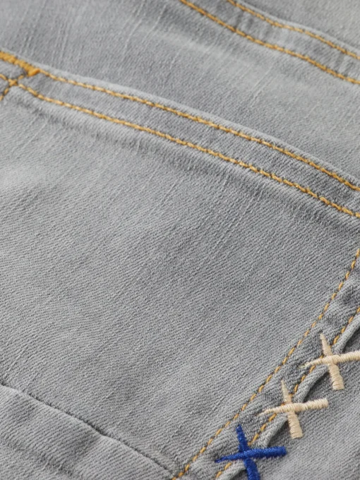 STRUMMER SLIM JEANS - GREY ROOTS