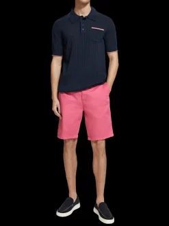 Stuart- garment-dyed pima cotton chino short