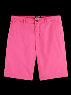Stuart- garment-dyed pima cotton chino short