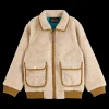 TEDDY JACKET WITH COLOURFUL NEPS