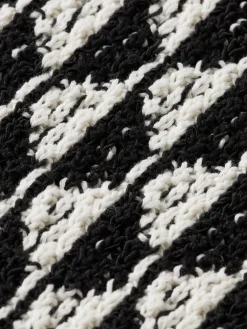 Textured jacquard dropped shoulder long sleeve polo