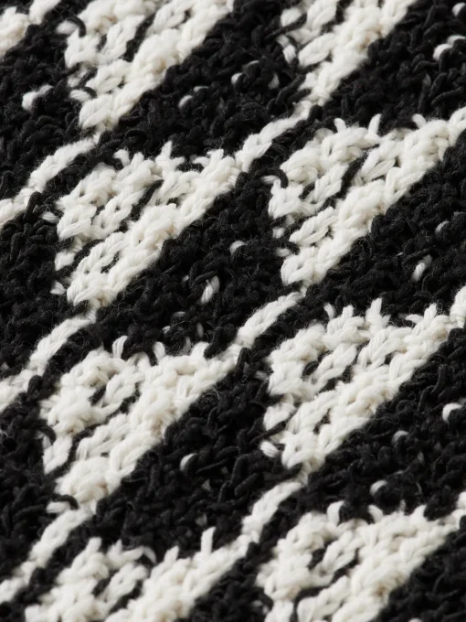 Textured jacquard dropped shoulder long sleeve polo